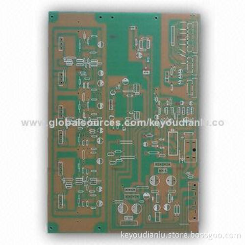 One Layer PCB with HAL LF and 1.6mm Board Thickness, 1oz Cu Green Solder Resist Screen Printing
